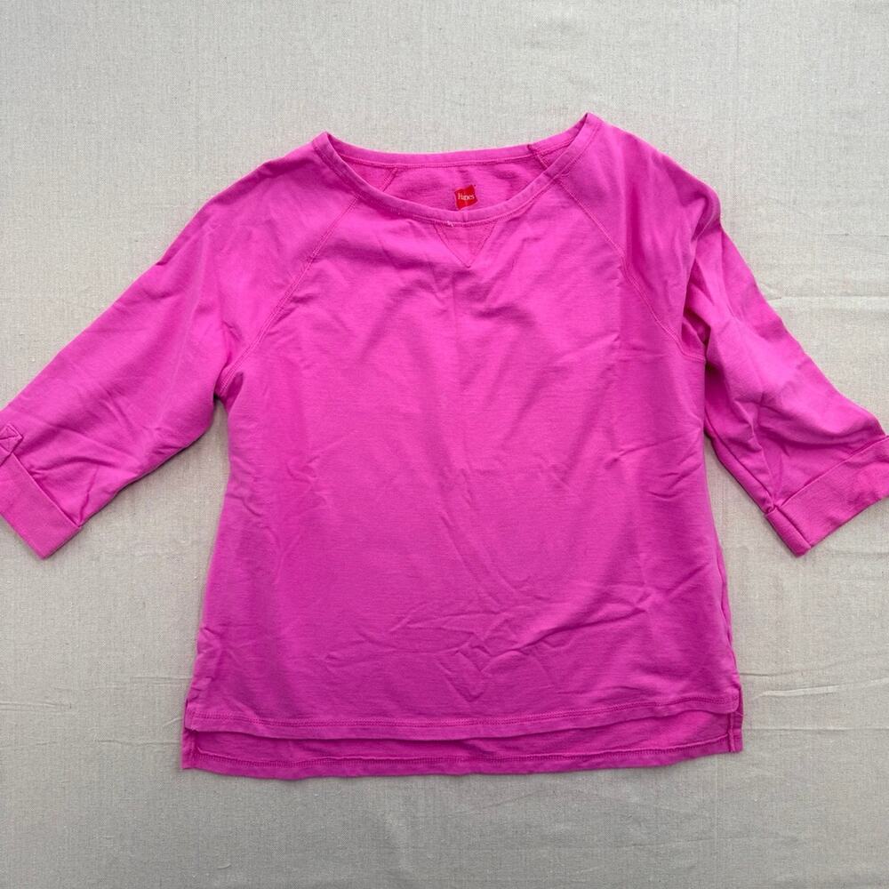 Hot Pink Hanes Top